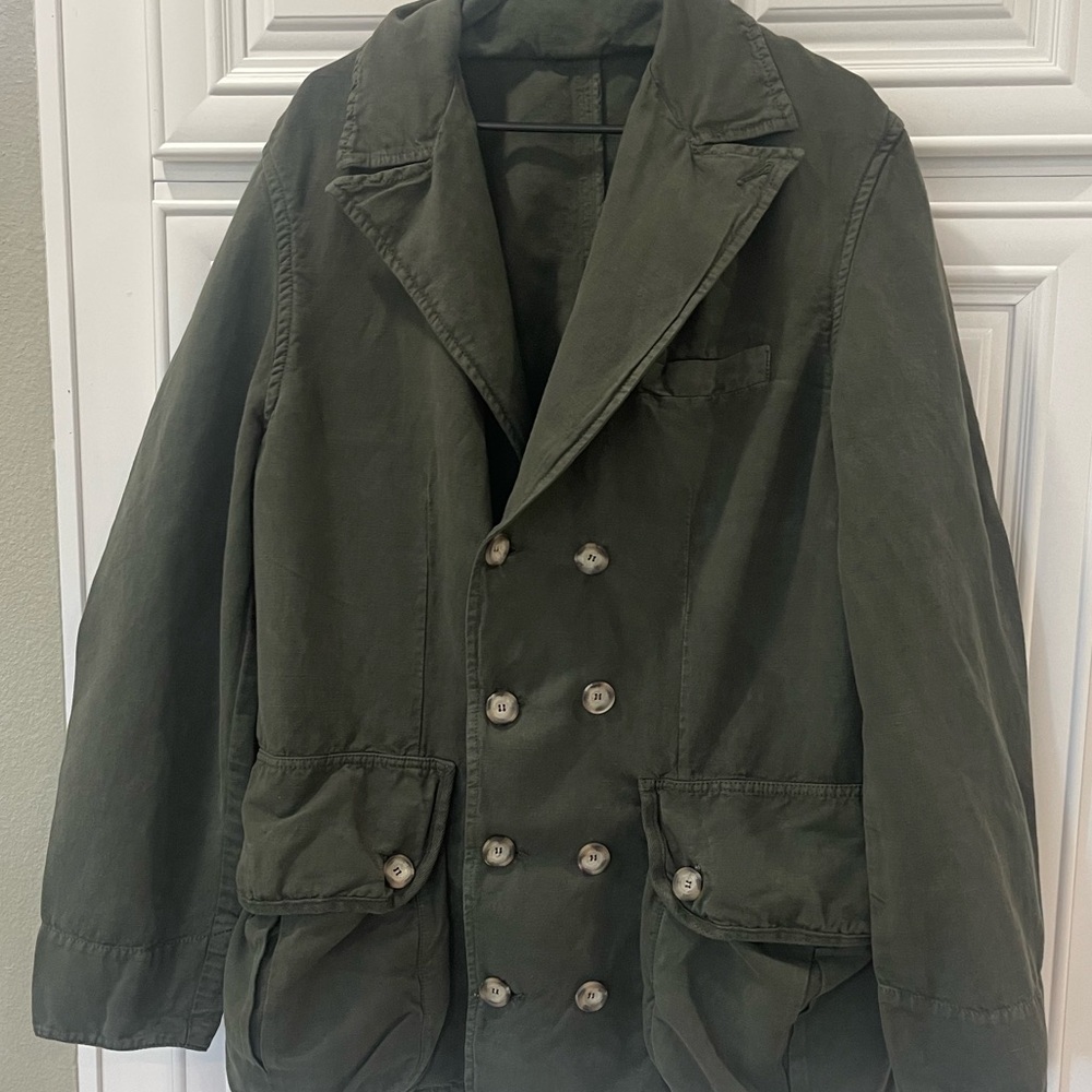 Vintage Voyage Invest In The Original Olive Green Field Cargo Jacket Coat Xl